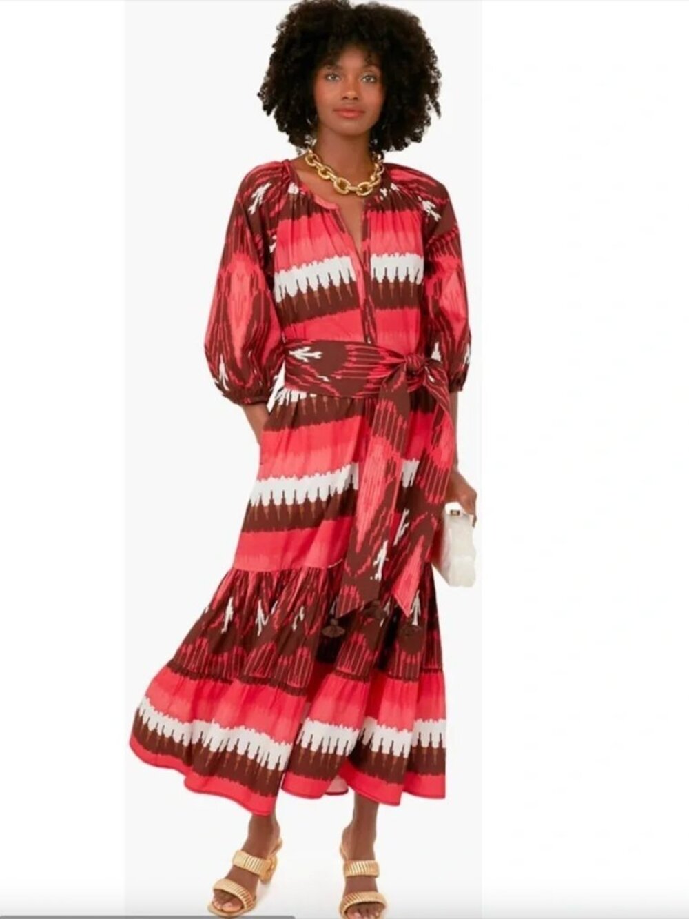 Figue "Johanna" Dress Dylan Ikat Fabric -  size S